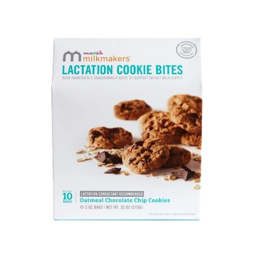 Munchkin Milkmakers Lactation Cookie Bites - Oatmeal Chocolate Chip - 10ct/20oz