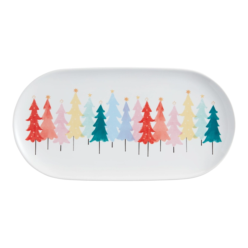 Multicolor Rainbow Tree Serving Platter - World Market