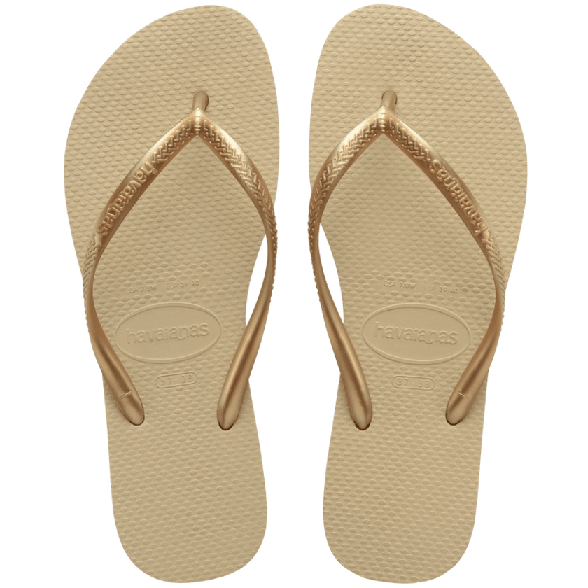 Black Slim Flip Flops|HAVAIANAS