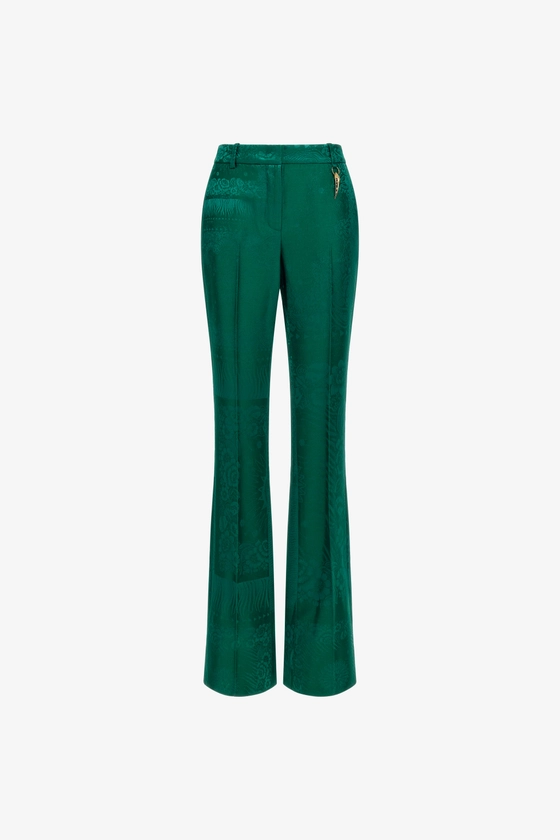 Pantalon Évasé | Vert | Femme | Roberto Cavalli FR