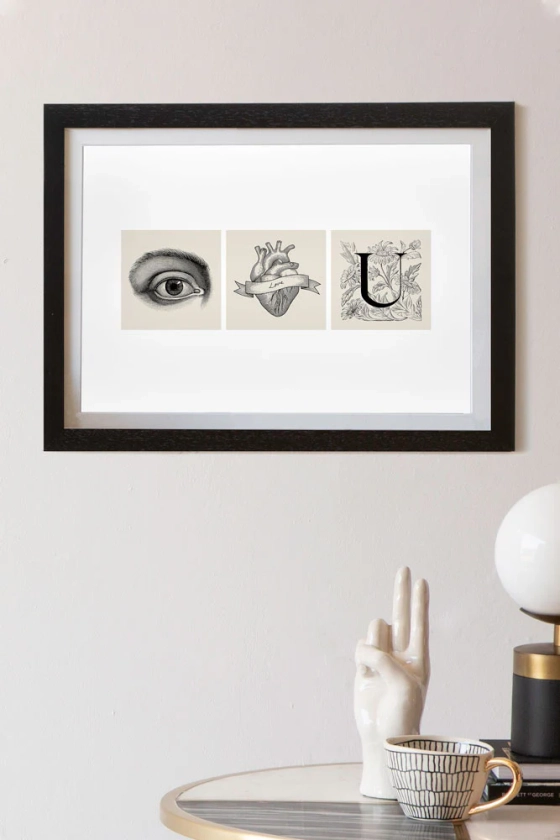 Eye Heart You Art Print