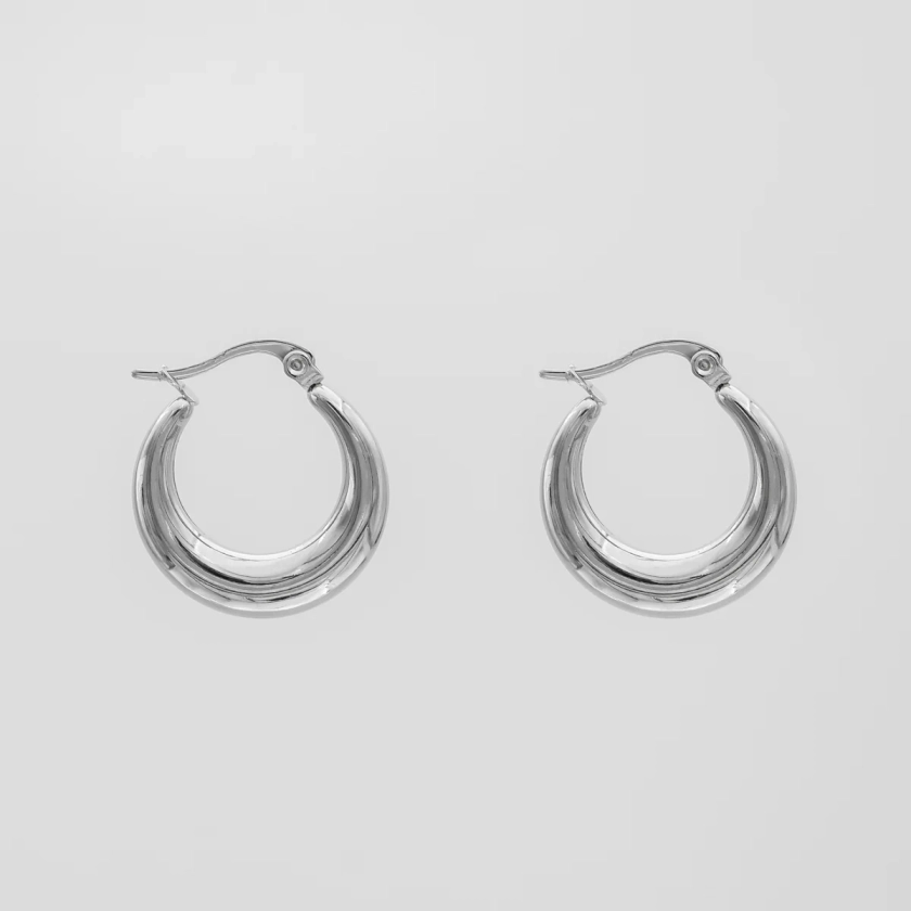 Lina Hoop Earrings | Silver