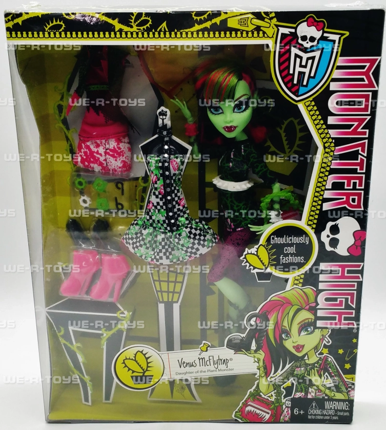 Monster High I Love Fashion Venus McFlytrap Doll Mattel 2013 #BHM99 NRFB