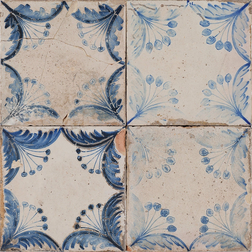 Faded Delft Pattern 33cm x 33cm