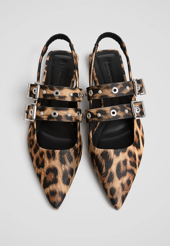 Leopard print flats - Women's All | Stradivarius United States