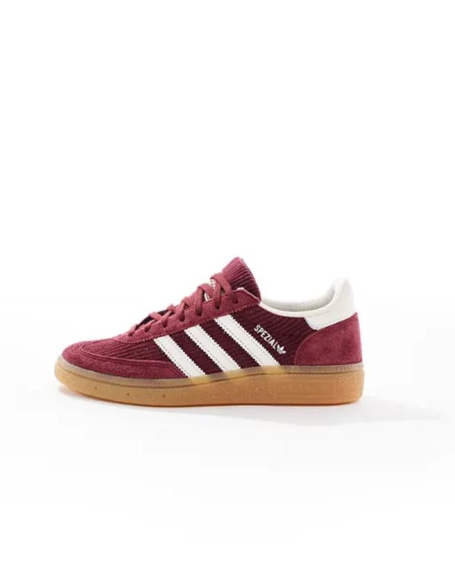 adidas Originals - Handball Spezial - Baskets en velours côtelé - Bordeaux | ASOS