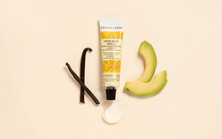 Crème mains Acide hyaluronique & Avocat BIO - Vanille