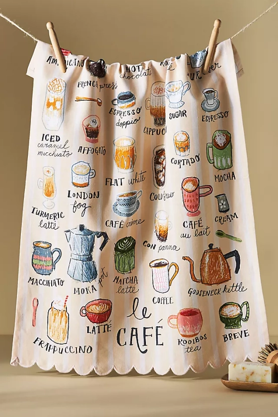 Le Café Dish Towel