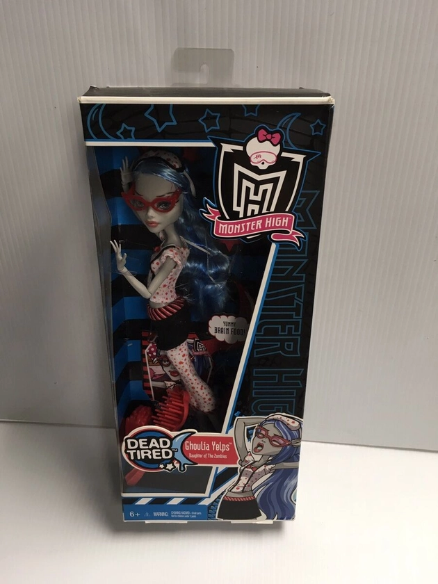 Monster High Dead Tired Ghoulia Yelps 2010 NIB NRFB