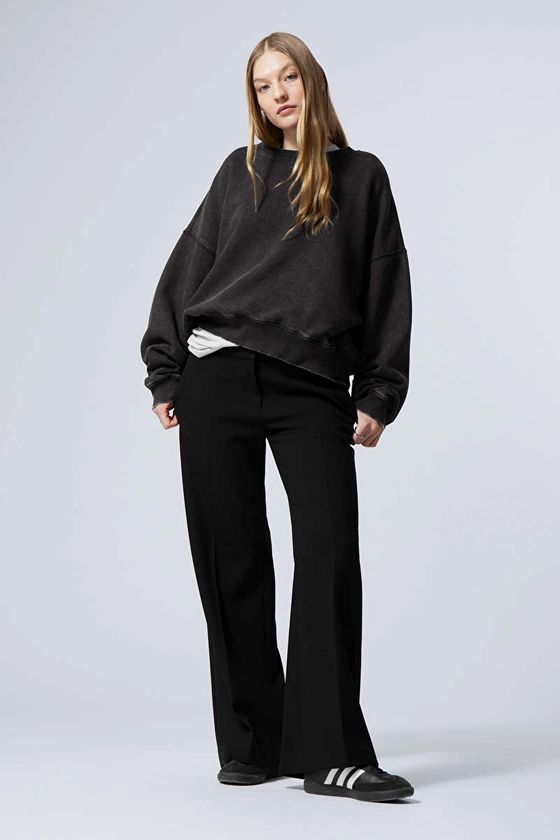 Cami Flared Tailored Trousers - Black - Weekday NL
