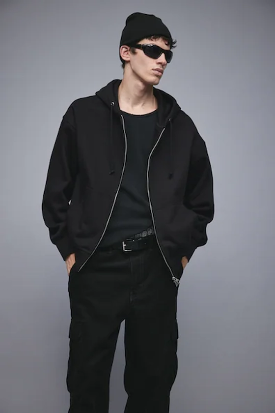 Oversized Fit Zip-through hoodie