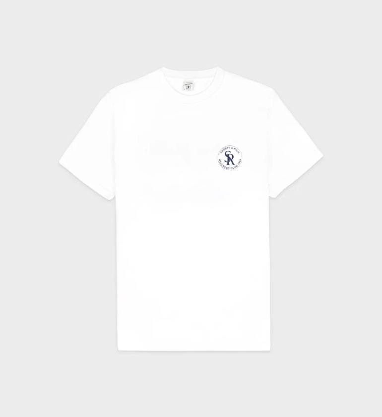 S&R T-Shirt - White/Navy