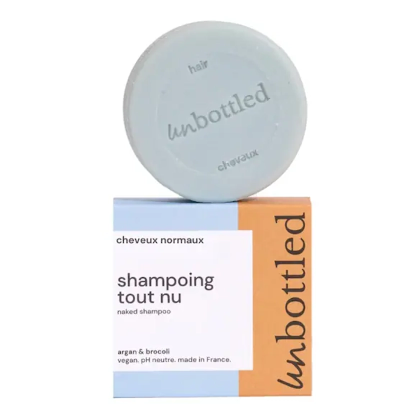 UNBOTTLED | Shampoing Tout Nu - Shampoing solide pour cheveux normaux
