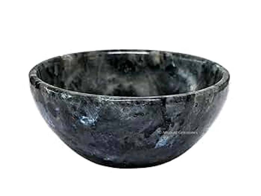 Larvikite Crystal Bowl - 2" Gem Stone Bowl for Altar Offering Bowl