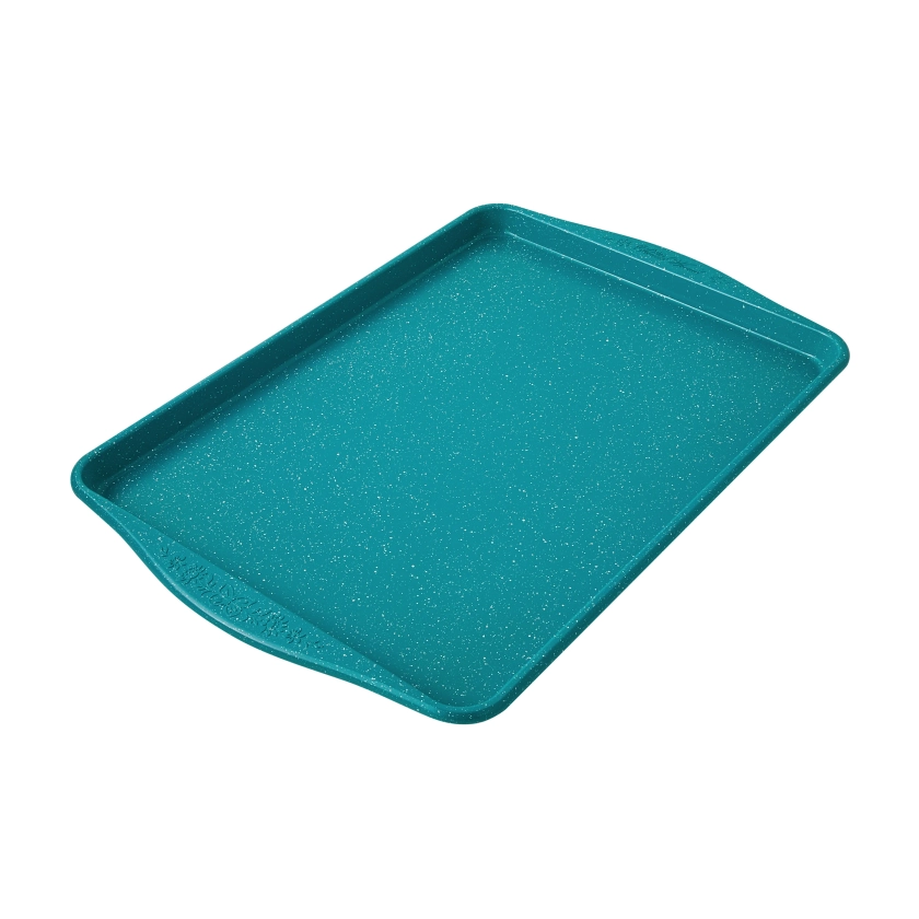 The Pioneer Woman Teal Speckle Timeless 13" x 18" Nonstick Aluminized Steel Large Baking Sheet