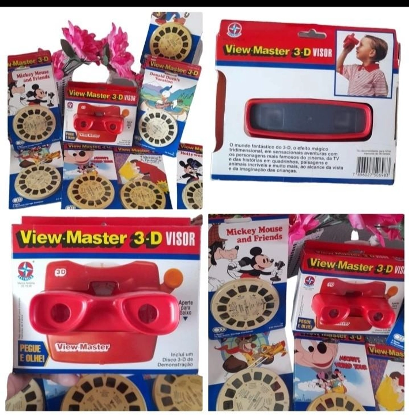 Brinquedo View Master 3D com Visor e Cartelas Lacradas anos 90 conforme fotos - Desapegos de Roupas quase novas ou nunca usadas para bebês, crianças e mamães. 1246421