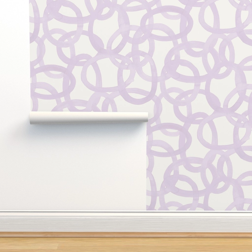 Lilac Circles Wallpaper | Spoonflower