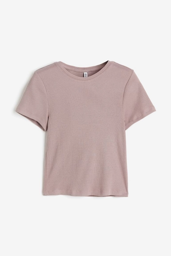 T-shirt ajusté - Rose ancien - FEMME | H&M FR