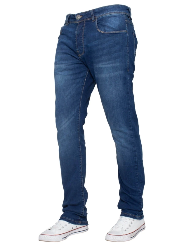 Enzo Men's Slim Stretch Denim Jeans