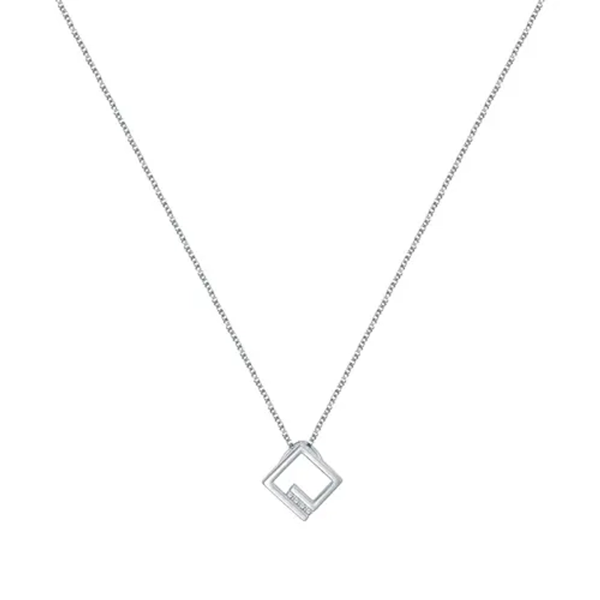 Collier Femme Cleor Argent 925/1000 Oxyde Forçat Mousqueton Z0157893 - Cleor