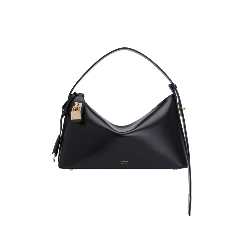 Gold Black Hobo Bag