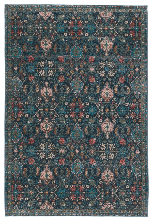 Jaipur Living Swoon Lisana Trellis Dark Blue / Multicolor 8' X 10' Rug