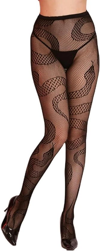 Fishnet Tights Women Sexy Tights, Fishnet Stockings Patterned Tights, Thigh-High Black Socks,High Waist Stockings,Fishnet Stockings for Women