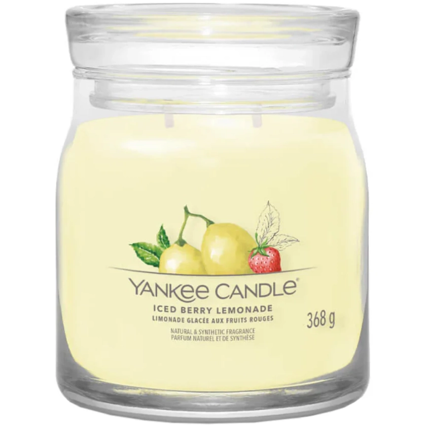 Yankee Candle Iced Berry Lemonade Medium Signature Jar Candle