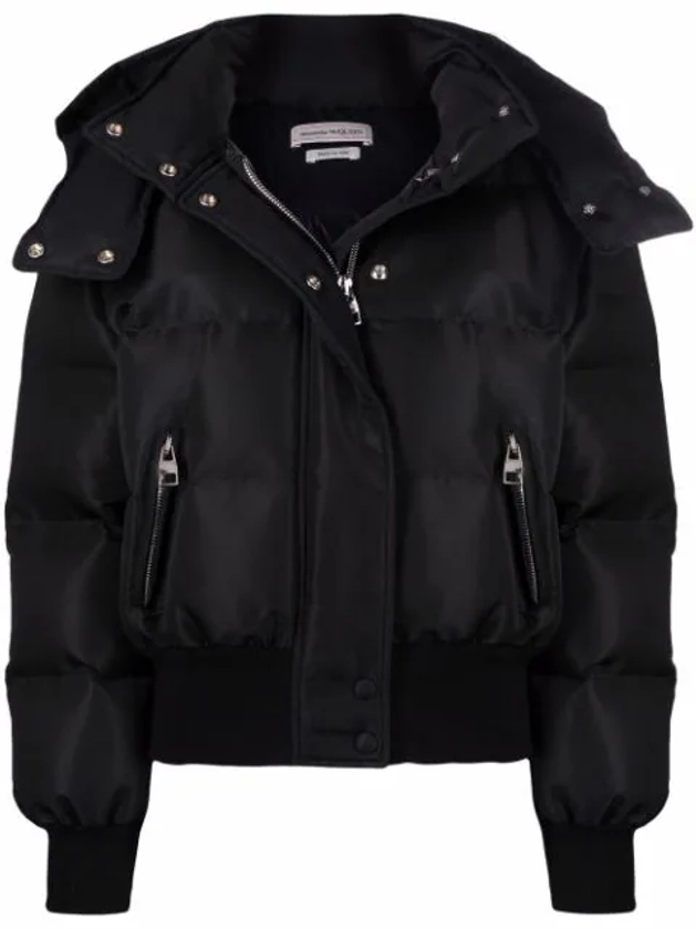 Alexander McQueen logo-print Hooded Puffer Jacket  - Farfetch