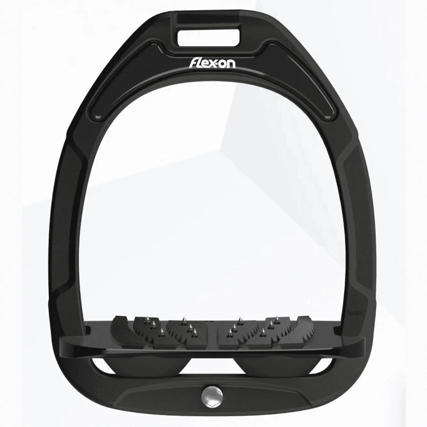 Flex - on green composite stirrup black frame