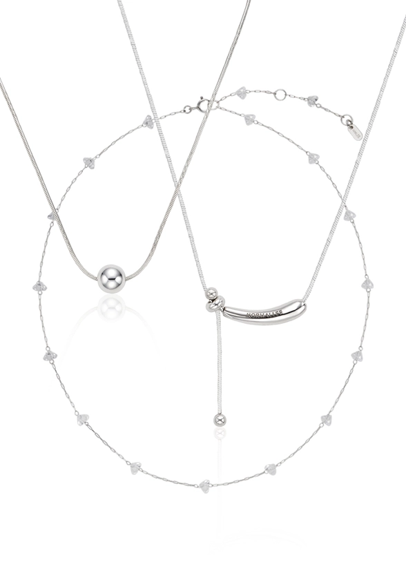 [40%] NECKLACE LAYERED SET