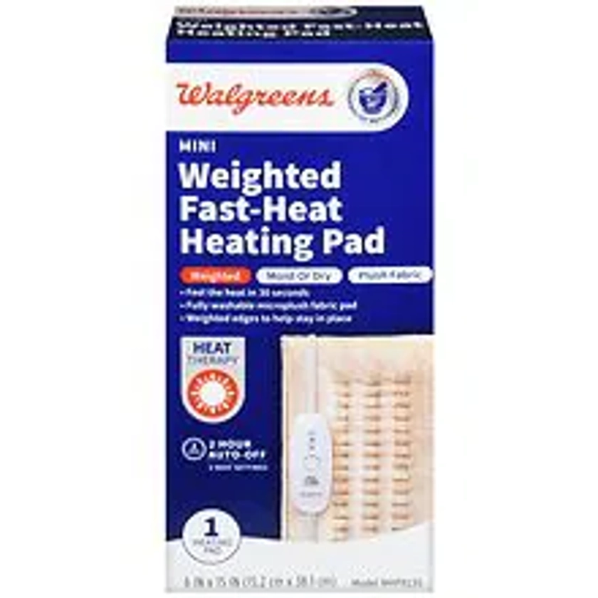 WalgreensMini Weighted Fast-Heat Heating Pad 6 in x 15 in1.0 ea