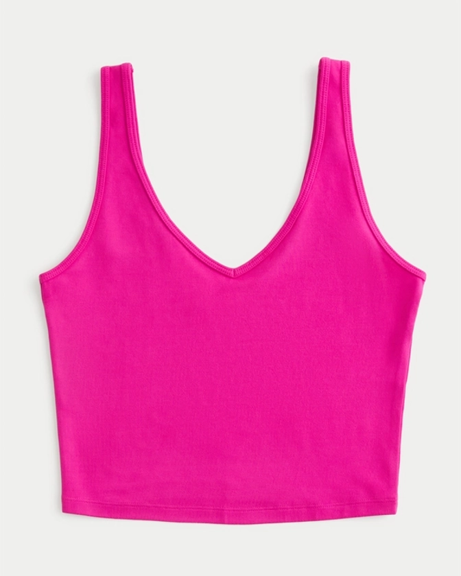 Women's Seamless Fabric V-Neck Tank | Women's Tops | HollisterCo.com