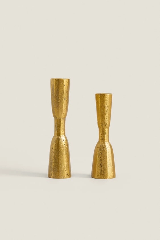 GOLDEN BRASS CANDLESTICK