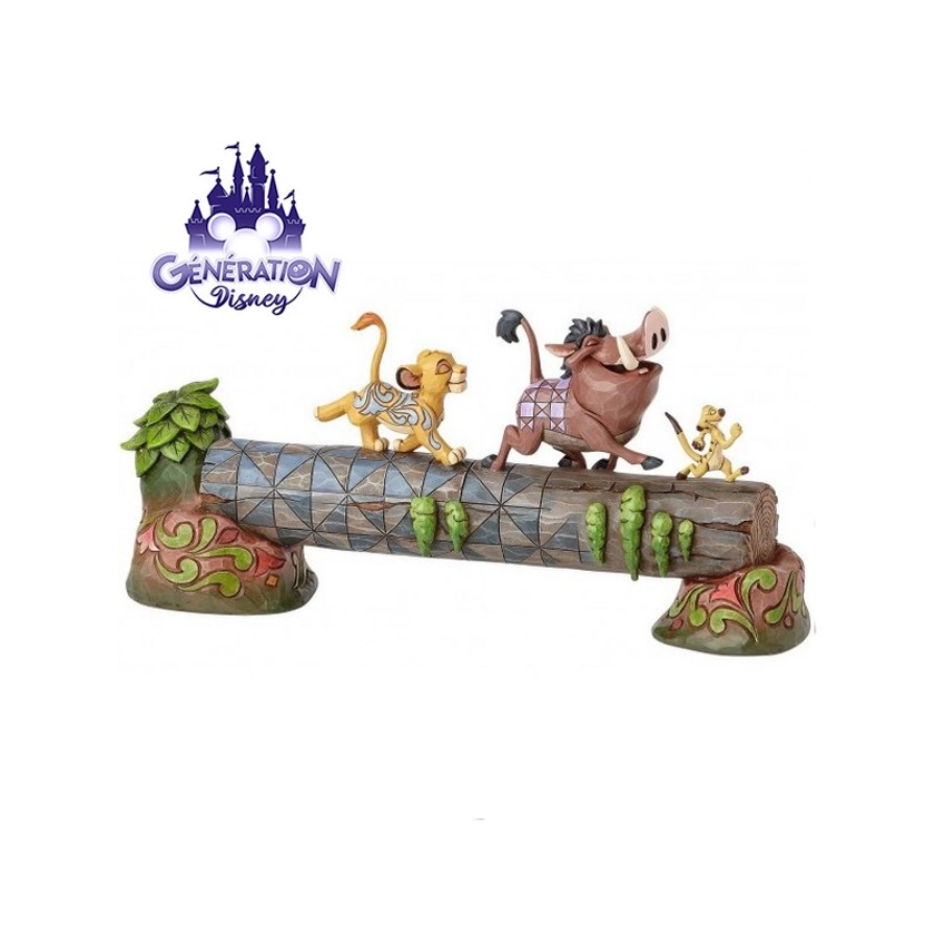 Résine Simba (interchangeable), Timon et Pumba "Carefree Camaraderie" Enesco by Jim Shore