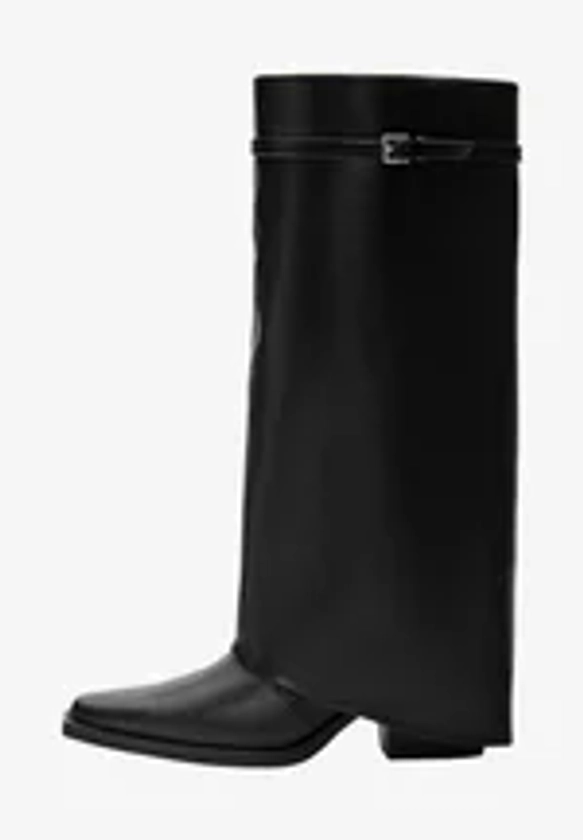 GAITER WITH BUCKLES - Bottes - black
