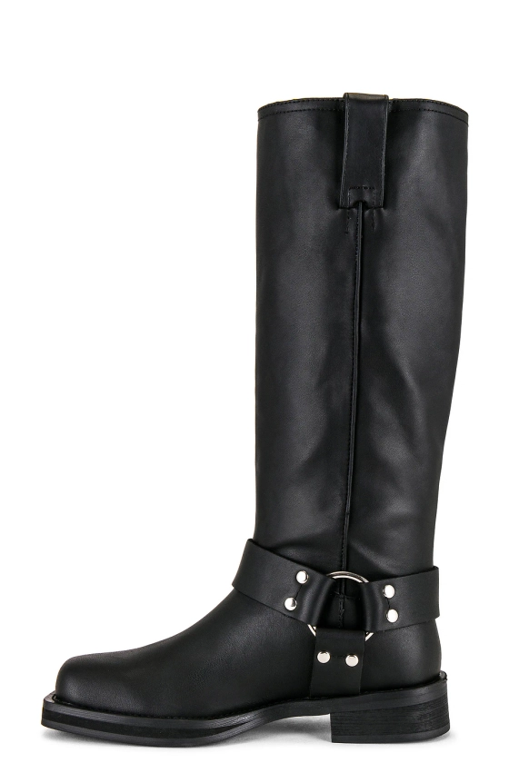 Tony Bianco Biker Boot in Black Wax | REVOLVE