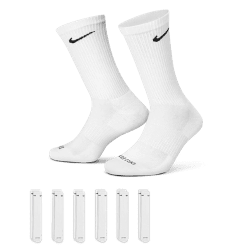 Nike Everyday Plus Cushioned Training Crew Socks (6 Pairs)