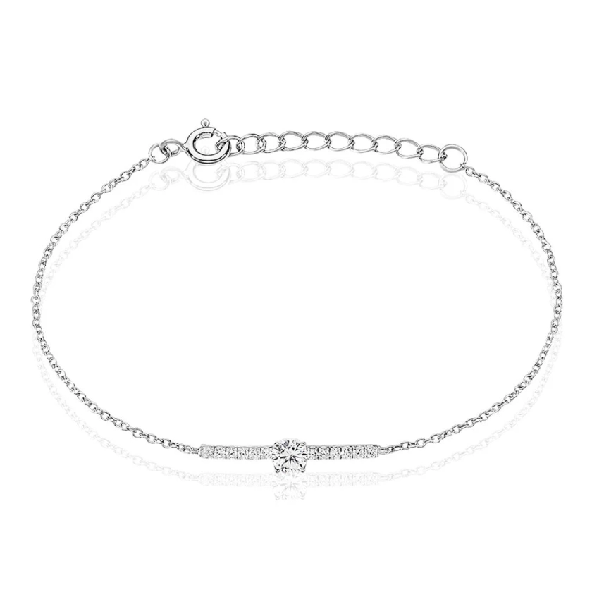 Bracelet Tovia Argent Blanc Oxyde De Zirconium