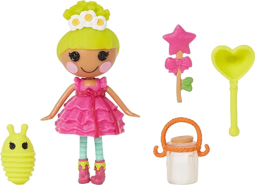 Lalaloopsy Mini Doll - Pix E. Flutters with Mini Pet Firefly, 3" Fairy Doll with Accessories, in Reusable House Package playset, for Ages 3-103,Multicolor,579052