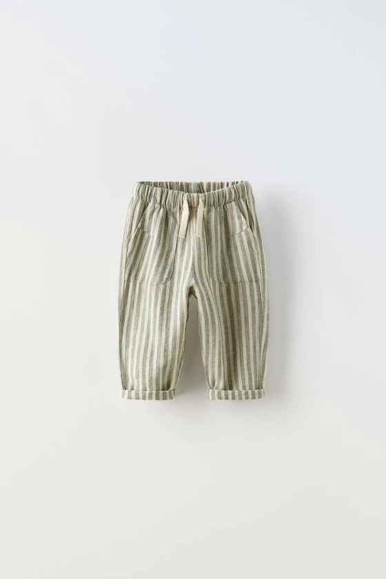 STRIPED RUSTIC TROUSERS