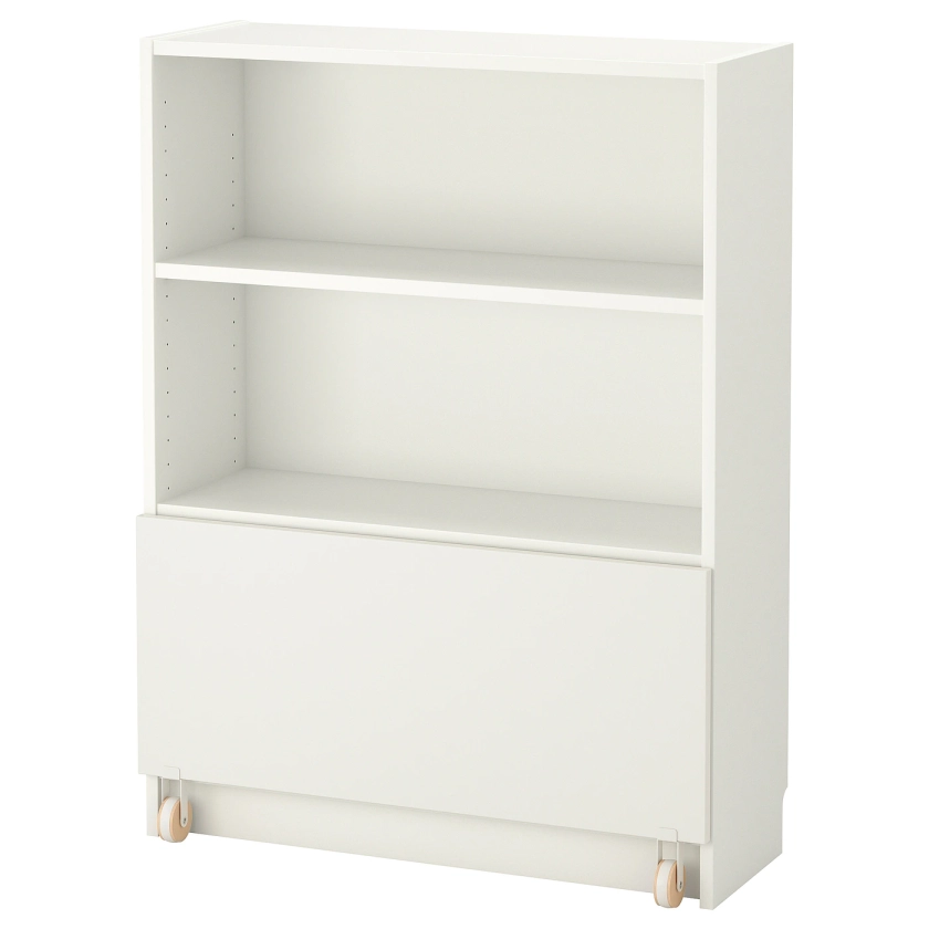 BILLY bookcase with drawer, white, 311/2x113/4x413/4" - IKEA