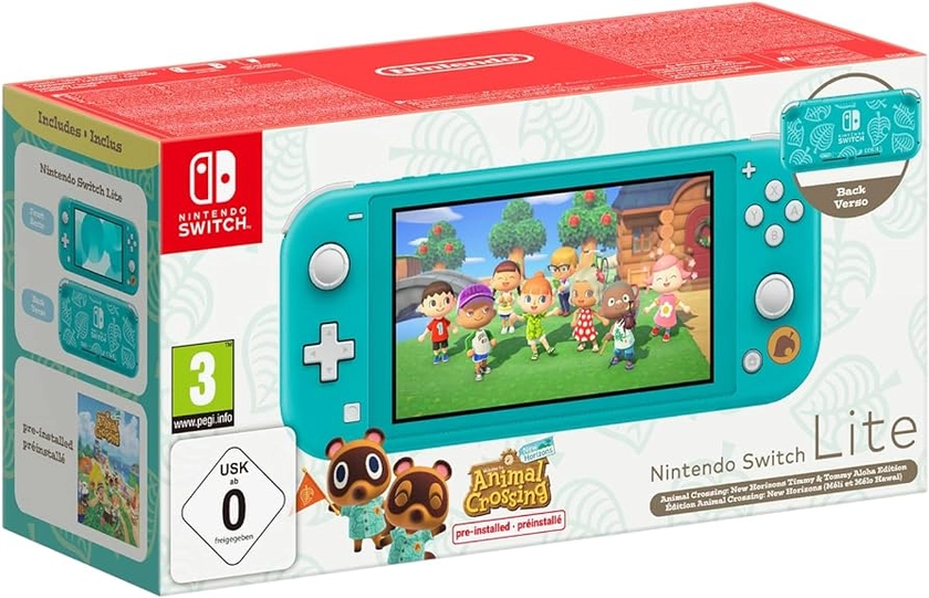 Console Nintendo Switch Lite - edizione Speciale Animal Crossing, Turchese