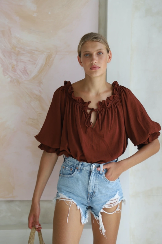 Emmaline Blouse | Espresso