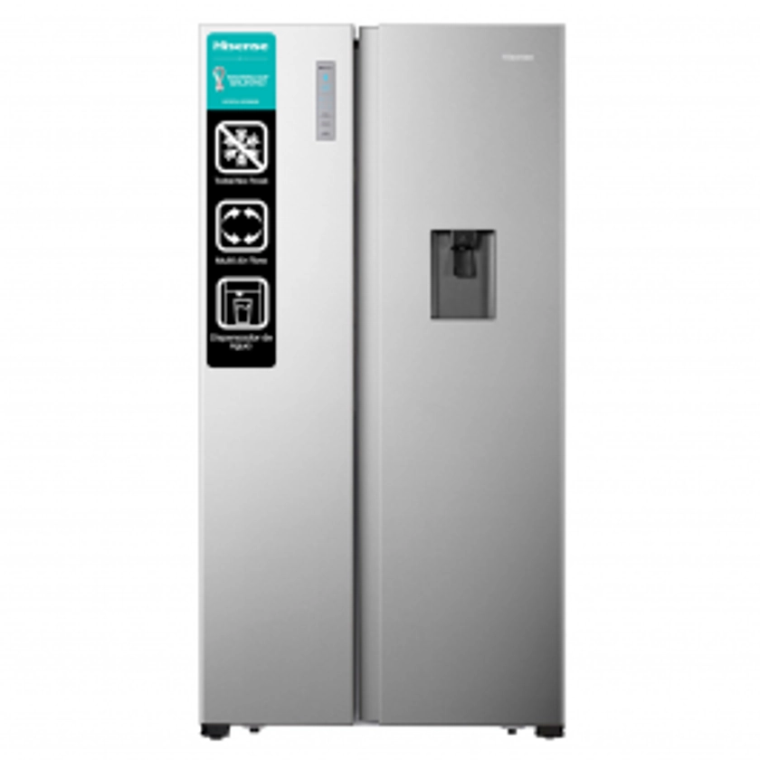 Refrigeradora Hisense | Side By Side |18 cu.ft 519 | Water Dispenser |Multi Air Flow | No Frost 