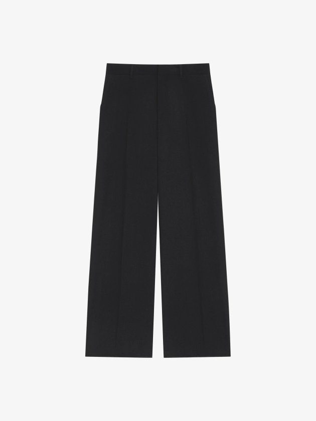 Pantalon extra large en laine - noir | GIVENCHY FR