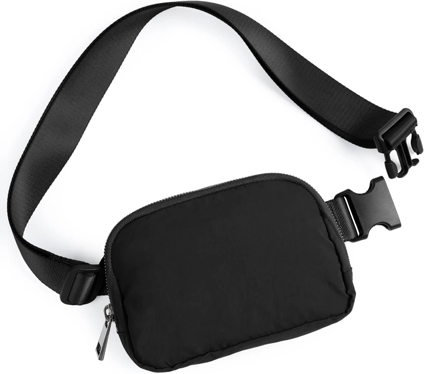 Amazon.com | ODODOS Unisex Mini Belt Bag with Adjustable Strap Small Fanny Pack for Workout Running Traveling Hiking, Black | Waist Packs