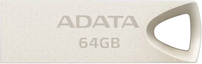 ADATA 64 GB Memoria Flash USB 2.0 Metálica Color Plata (Modelo UV210)