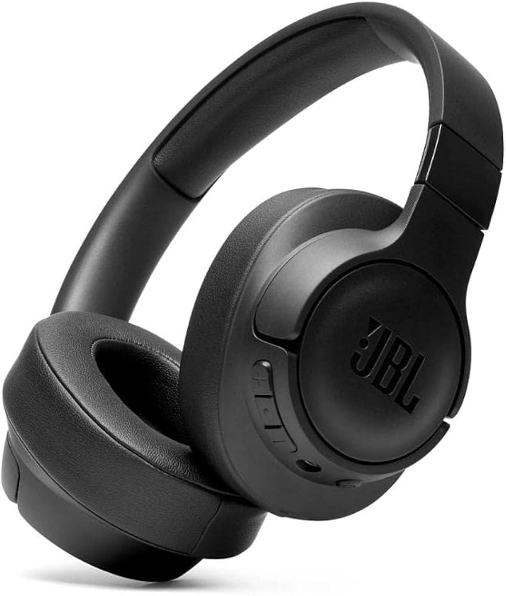 JBL Tune710BT – Casque audio circum-auriculaire sans fil – Son JBL Pure Bass – Autonomie de batterie de 50h – Appels mains-libres et commande vocale – Noir