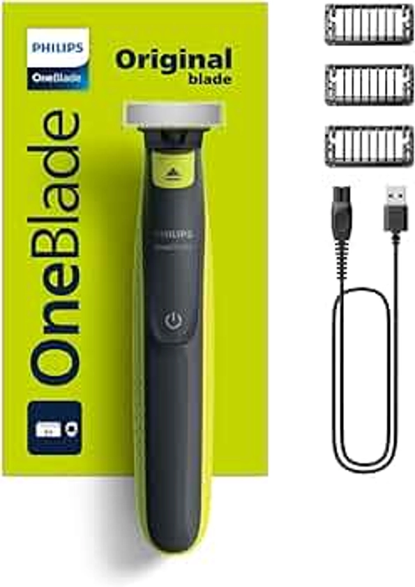 Aparador e raspador OneBlade com 3 pentes, à prova d’água, Bivolt - QP2724/10 Philips : Amazon.com.br: Beleza